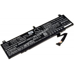 Accu voor laptop Dell Alienware 13 R3 / ALW13C / Type TDW5P