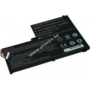 Batterij voor laptop Clevo W740-serie / type W740BAT-6