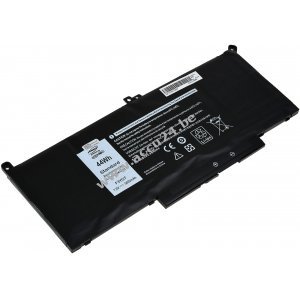 Standaard batterij geschikt voor laptop Dell Latitude 12 7290, Latitude 13 7390, Latitude 14 7480, type F3YGT