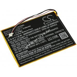 Batterij geschikt voor Tablet Leapfrog Epic 7 / 31576 / Type TLp032CC1