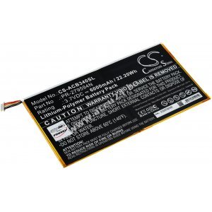 Batterij geschikt voor Tablet Acer Iconia One 10 B3-A40, Type PR-279594N(1ICP3/95/94-2) o.a.