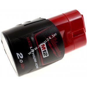 Accu voor Milwaukee Type M12 B2 / 4932430064 Red Origineel