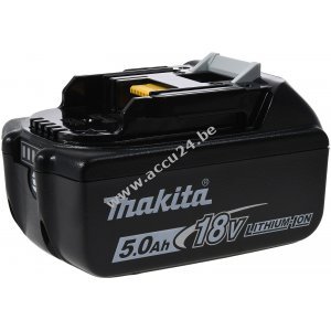 Accu voor Makita Type BL1850 5000mAh Origineel