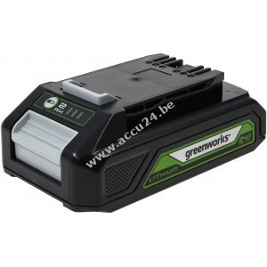 Green works Accu GB24B2 24V Li-Ion, voor alle 24V gereedschappen Green works Gereedschap serie