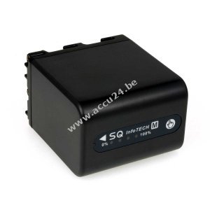 Accu voor Video Sony NP-QM91 met LEDs 4200mAh Anthrazit