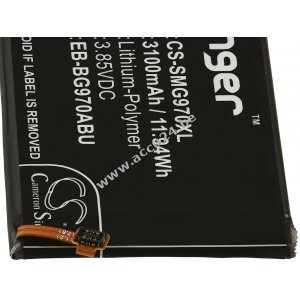 Batterij geschikt voor mobiele telefoon, Smartphone Samsung Galaxy S10e / SM-G970F/DS / Type EB-BG970ABU en anderen