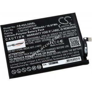 Batterij geschikt voor Smartphone, Mobiele telefoon Huawei P Smart 2021, PPA-L22, Type HB526488EEW