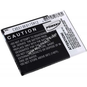 Accu voor Samsung Galaxy S4 mini/ GT-I9190/ Type B500BE mit NFC-Chip 1900mAh