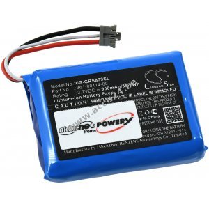 Batterij geschikt voor GP S-Notsender Garmin inReach Mini, 010-01879-00, Type 361-00114-00