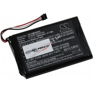 Batterij geschikt voor GP S, Navigatie Garmin Benadering G6, Type KF40BF45D0D9X
