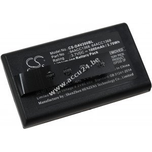 Batterij geschikt voor barcodescanner Datalogic CVR2, Memor X3, type 3H21-00000370