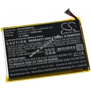Batterij geschikt voor Gaming Console Nintendo Switch Lite , HDH-001, Type HDH-A-BPHAT-C0 e.a.