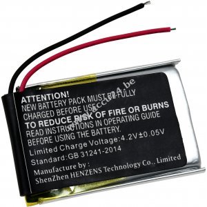 Batterij geschikt voor Sony SmartWatch 2, SW 2, type AHB412033PS