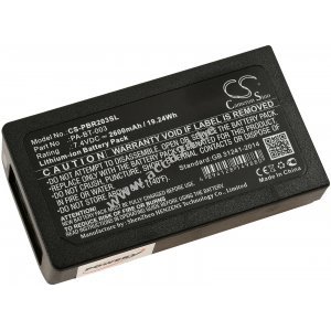 Batterij voor labelprinter Brother RJ-2030, RJ-2050 / type PA-BT-003
