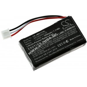 Batterij geschikt voor luidspreker JBL Flip 1 / type AEC653055-2S (let op: polariteit & stekker type!)