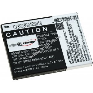 Batterij geschikt voor mobiele telefoon Emporia FLIP basic, F220, Tiptel Ergo phone 6060 , Type AK-F220 e.a.