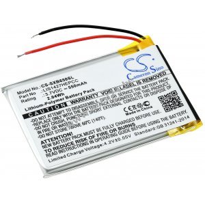 Batterij geschikt voor hoofdtelefoon Sony MDR-XB650BT / MDR-XB950BT / type 1-756-920-31 en anderen