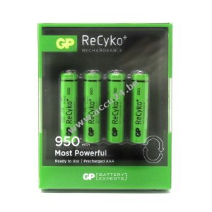 Batterij voor GP Micro AAA HR03 4pcs blisterverpakking 950mAh