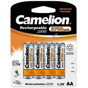 Camelion Mignon batterij AA HR6 2700mAh NiMH 4 pack