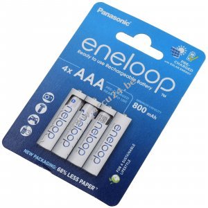 Panasonic eneloop Micro Batterij AAA HR03 HR-4UTG 800mAh NiMH 4-pack