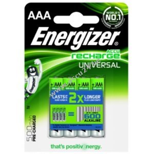 Energizer Universal Micro AAA-batterij / HR03 Gebruiksklaar 4 st. blisterverpakkingen