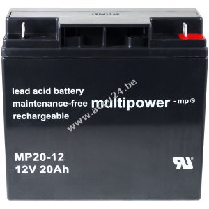 Lood Accu (multipower) voor USV APC Smart-UPS SUA1500I 20Ah (vervangt ook 18Ah)