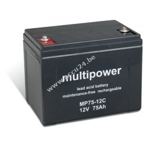 Loodbatterij (multipower) MPC75-12I cyclusbestendig