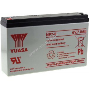 YUASA Loodzuurbatterij NP7-6