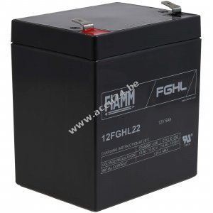 FIAMM Loodaccu 12FGHL22 12V 5.0Ah