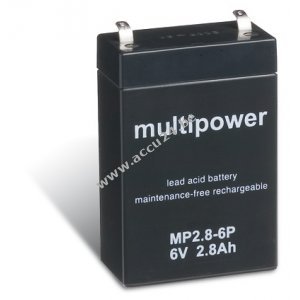 Loodbatterij (multipower) MP2,8-6P