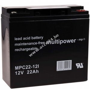 Loodbatterij (multipower) MP22-12C cyclusbestendig