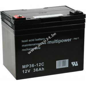 Loodbatterij (multipower) MP36-12C cyclusbestendig