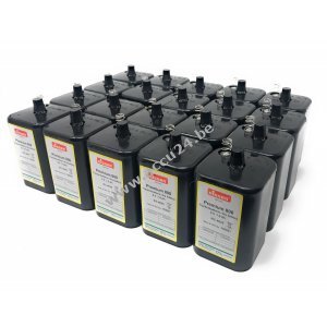 4R25 6V-Blokbatterij Vervanging voor Nissen IEC 4R25 Accu voor biljarttafel 20 Set