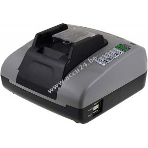 Powery Batterijlader met USB voor Makita 12V type MK1475 / BH1420