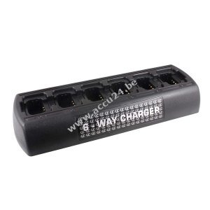 6-voudige oplader voor de batterij van de radioapparatuur Yaesu /Vertex VX350 / Type FNB-V95Li