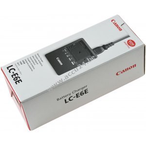 Originele lader Canon type LC-E6E voor batterij type LP-E6N