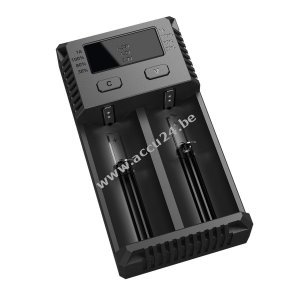 Lader Nitecore NEW i2 1A voor Li-Ion (18650, 14650, 12650), NiMH, NiCd (AA, AAA, AAAA, C, D)