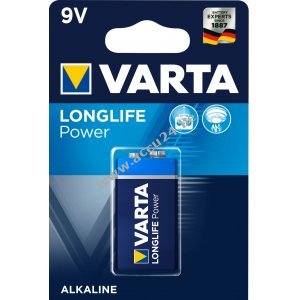 Batterij Varta 4922 9V blok 1er blisterverpakking