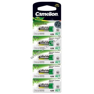 Batterij Camelion LR27A A27 MN27 L828 27A GP 27A Blister van 5