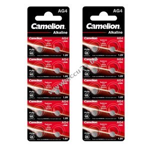 20x Camelion knoopcel LR66 / AG4 / G4 / LR626 / 177 / SR626W / GP77A / 377