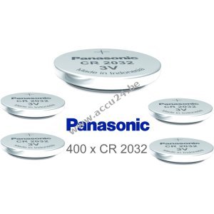 Panasonic Lithium knoopcel CR2032 / DL2032 / ECR2032 400 stuks los