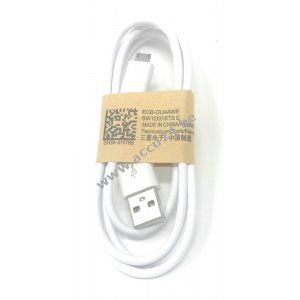 Originele Samsung USB-oplaadkabel / datakabel voor Samsung Melkweg S3 / S3 Mini White 1m