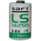 Lithiumbatterij Saft LS14250 1/2AA 3,6Volt