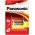 Fotobatterij Panasonic Fotovermogen 123 CR123A RC R123 1er blisterverpakking