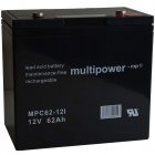 Lood-Zuur Accu (multipower) MP62-12C Laadvast