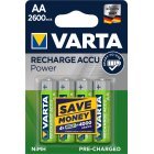 Varta Power Battery Ready2Use Mignon AA 5716 HR6 LR06 Blister van 4 2600mAh