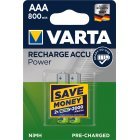 Varta Power Akku Ready2Use TOYS Micro AAA 2 pack blisterverpakking