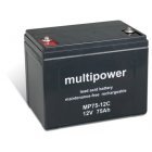 Loodbatterij (multipower) MP75-12C cyclusbestendig