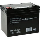 Lood-Zuur Accu (multipower) MP36-12C Laadvast