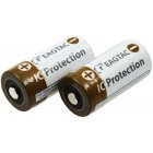 EagleTac CR123 A Li-Ion batterij 16340 (CR123A, RC R123) 750mAh 3,7V (2 stuks)